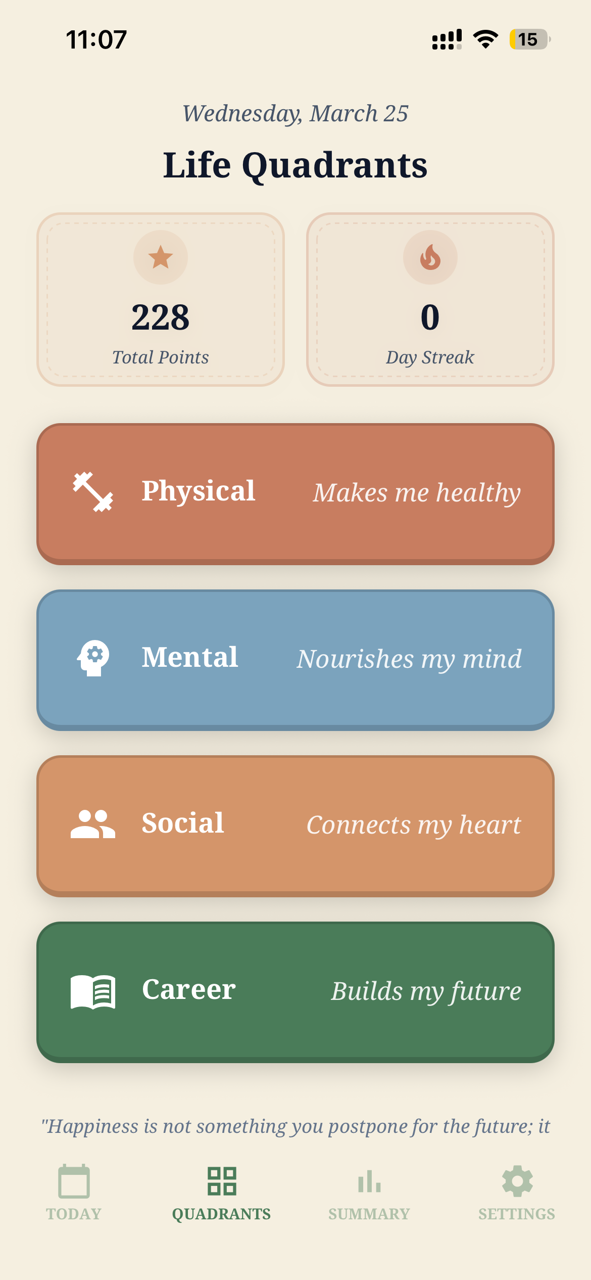 Life Quadrants
